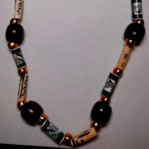 Tribal/Aztec like wood beads and bones